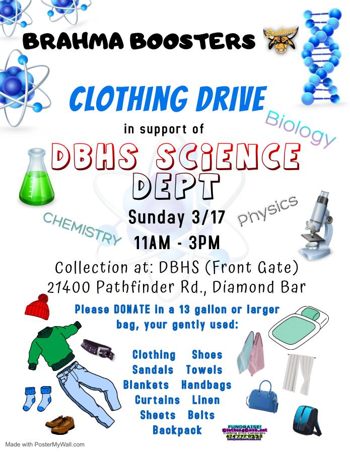 Science Clothing Drive